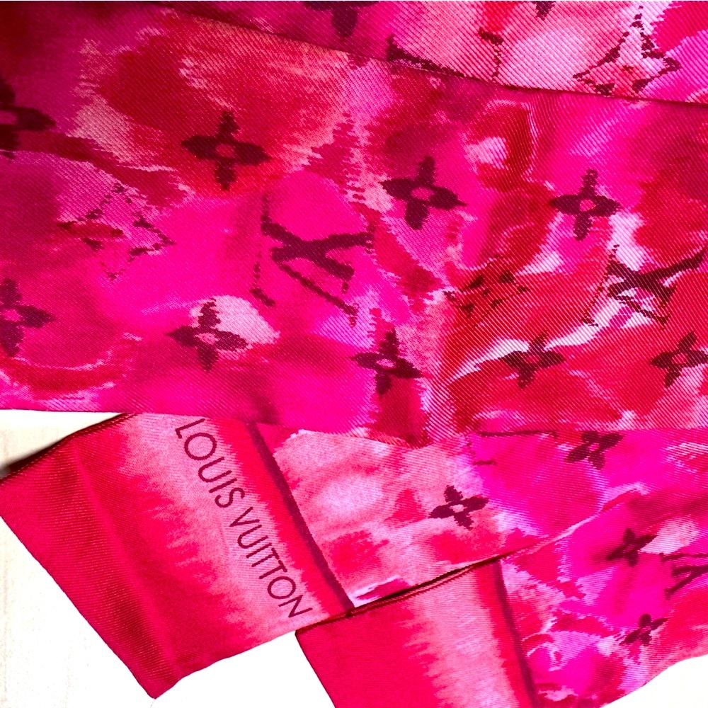 WOW POSHMARK Authentic Louis Vuitton Silk Festival Scarf for Neck Purse Backpack - Picture 6 of 14